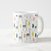 Cactus & Llamas Jumbo-Tasse (Vorderseite Rechts)