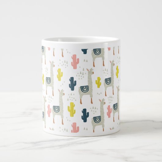 Cactus & Llamas Jumbo-Tasse (Vorderseite)
