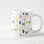 Cactus & Llamas Jumbo-Tasse (Rechts)