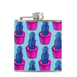 Cactus Lover Weird Potted Sukkulent Pflanze Patter Flachmann
