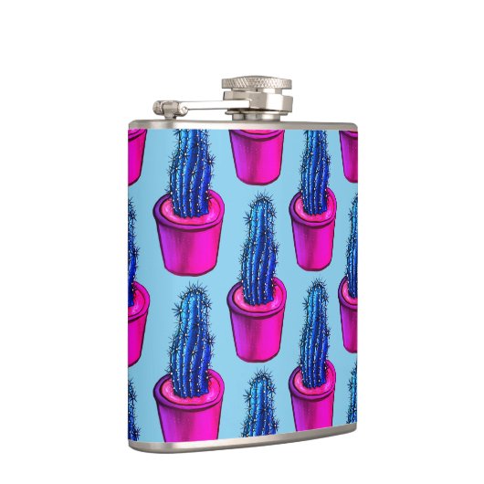 Cactus Lover Weird Potted Sukkulent Pflanze Patter Flachmann (Rechts)