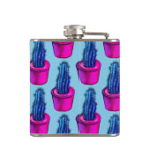 Cactus Lover Weird Potted Sukkulent Pflanze Patter Flachmann (Rückseite)