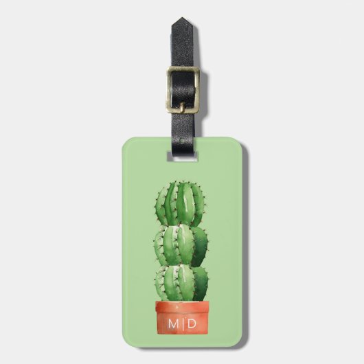 Cactus Luggage Tags Gepäckanhänger (Vorderseite vertikal)