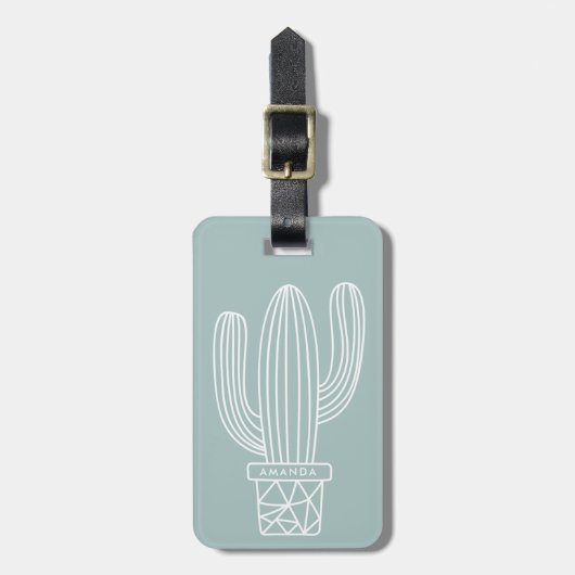 Cactus Luggage Tags Gepäckanhänger (Vorderseite vertikal)