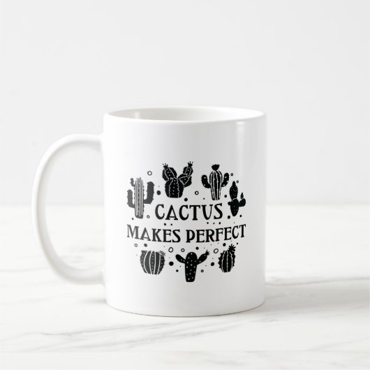 Cactus macht perfekt kaffeetasse (Links)