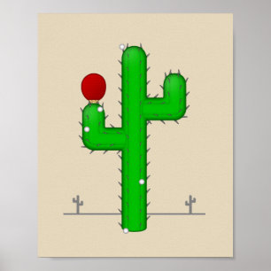 Cactus macht perfekt poster