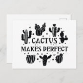 Cactus macht perfekt postkarte (Vorne/Hinten)