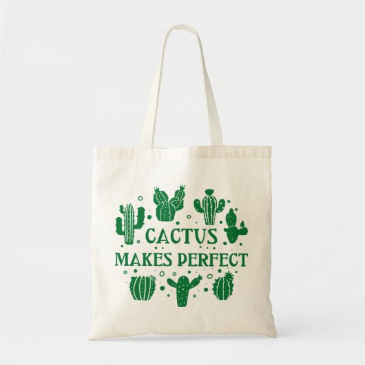 Cactus macht perfekt tragetasche (Vorne)