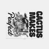 Cactus Makes Perfect Disc Golf Abenteuer  Fleecedecke (Vorderseite (Horizontal))