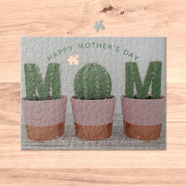 Cactus Mama Housepflanze Muttertag Jigsaw Puzzle