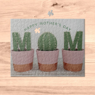 Cactus Mama Housepflanze Muttertag Jigsaw Puzzle