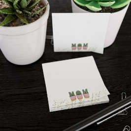 Cactus Mama Pflanze Mama Succulent Post it Notes Post-it Klebezettel