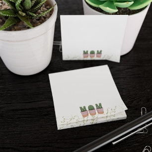 Cactus Mama Pflanze Mama Succulent Post it Notes Post-it Klebezettel