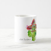 Cactus Man Mustache Hat Fiesta Eigene Textspinne h Kaffeetasse (Mittel)