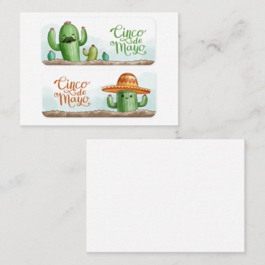 Cactus Mayo Visitenkarte (Vorne/Hinten)