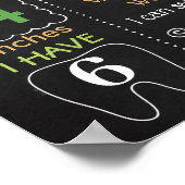 Cactus Mexican Fiesta Birthday Board Poster (Ecke)