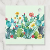 Cactus Mexican Fiesta Brautparty Geschenkanhänger (Rückseite)