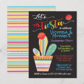 Cactus Mexican Fiesta Einladung (Vorne/Hinten)