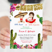 Cactus Mexican Gender Reveal Baby Shower Einladung