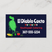Cactus Mexican Southwestern Cuisine Catering Visitenkarte (Vorderseite)