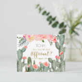 Cactus mexikanisch werden Sie unsere offizielle Ka Einladung (Stehend Vorderseite)