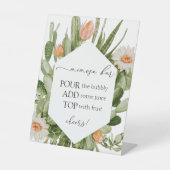 Cactus Mimosa Bar Sign Sockelschild (Vorderseite)