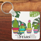 CACTUS MIT GROSSEN BLÄTTER SCHLÜSSELANHÄNGER (Vorderseite)