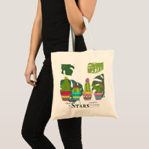 CACTUS MIT GROSSEN BLÄTTER UND QUOTE