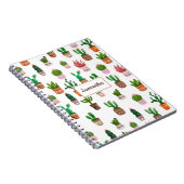 Cactus Modern Individuelle Name Personalisiert Notizblock (Rechte Seite)