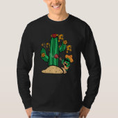 cactus music singing guitar sombrero mexicano dese T-Shirt (Vorderseite)