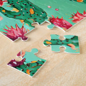Cactus Muster 2 Bold und Beautiful Jigsaw Puzzle (Seite)