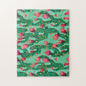 Cactus Muster 2 Bold und Beautiful Jigsaw Puzzle (Vertikal)
