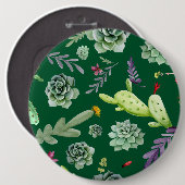 Cactus Muster 3 Button (Vorne & Hinten)