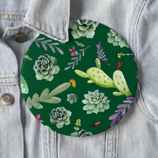 Cactus Muster 3 Button (Beispiel)