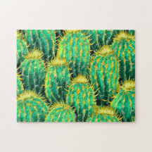 Cactus Muster 3 Easy Brain Art Puzzle Foto Puzzle