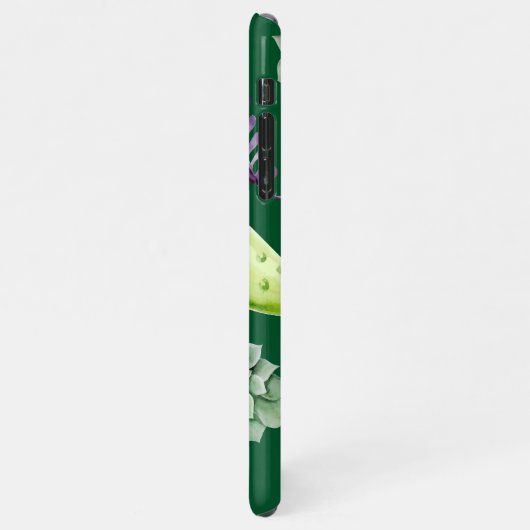 Cactus Muster 3 iPhone Hülle (Linke Seite)