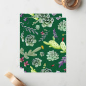 Cactus Muster 3 Mitteilungskarte (Vorderseite/Rückseite Beispiel)