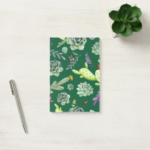 Cactus Muster 3 Post-it Klebezettel