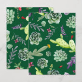 Cactus Muster 3 Postkarte (Vorne/Hinten)