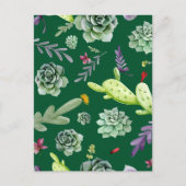 Cactus Muster 3 Postkarte (Vorderseite)