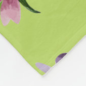 Cactus Muster 6 Fleecedecke (Ecke)