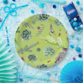 Cactus Muster 6 Pappteller (Party)