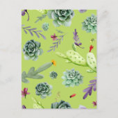 Cactus Muster 6 Postkarte (Vorderseite)