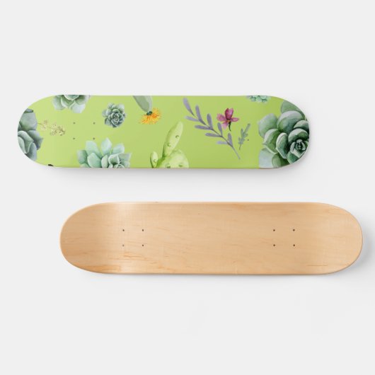 Cactus Muster 6 Skateboard (Horizontal)