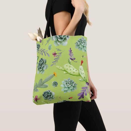 Cactus Muster 6 Tasche (Von Nahem)