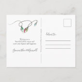 Cactus New Zuhause Holiday Moving Announcemet Postkarte (Rückseite)