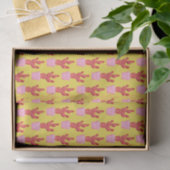 Cactus Niedlich Modern Yellow Pink Pop Art Muster Seidenpapier (Geschenk)