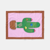 Cactus Oasis Fleecedecke (Vorderseite (Horizontal))