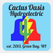 Cactus Oasis Hydroelectric Company Sticker (Vorderseite)