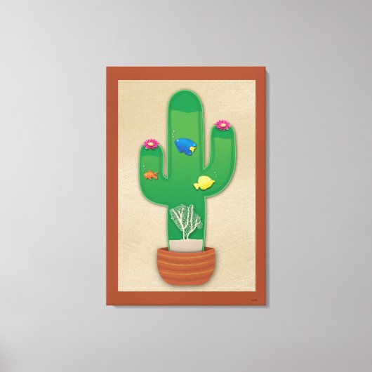 Cactus Oasis Leinwanddruck (Vorderseite)